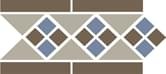 TopCer Octagon Border Lisbon Beige Coffee Brown 15x28